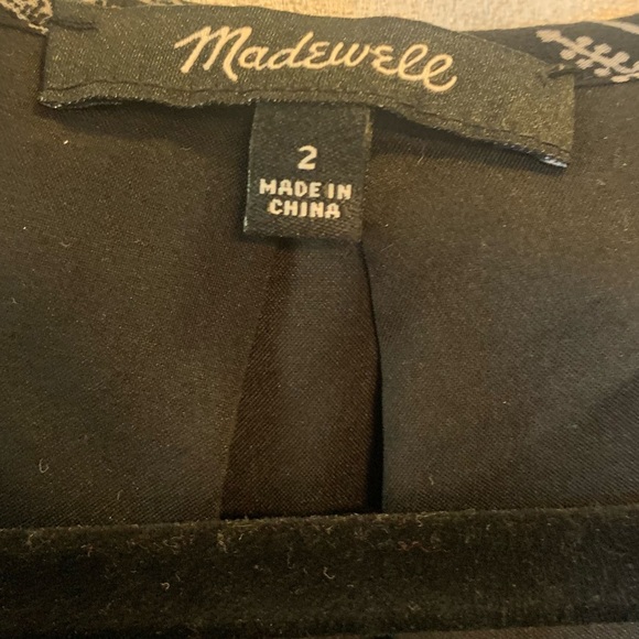 Madewell Lace Up Burnished Floral 3/4 Sleeve Sheer Mini Dress Women’s Size 2 - Picture 9 of 12